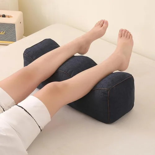 Almohada ergonómica para piernas con diseño de ondas, cojín ajustable para apoyo lumbar y de pie para embarazo, alivio del dolor de espalda y uso de