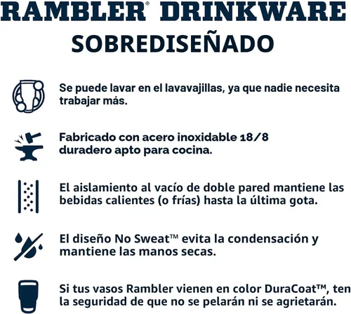 Miniatura 4 de YETI Rambler - Vaso apilable de 16 onzas, aislado al vacío, de acero inoxidable con tapa MagSlider Apilable