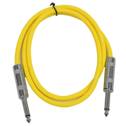 Miniatura 21 de Seismic Audio - SASTSX-2 - Cable TS de 2 pies de 1/4" para guitarra, instrumento o conexión, color púrpura