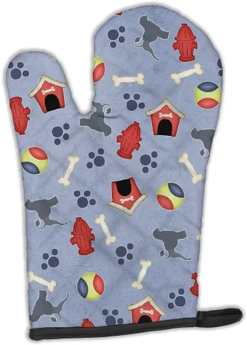 Miniatura 82 de Caroline's Treasures BB4872OVMT - Guante de horno de Navidad Affenpinscher resistente al calor, grueso para sartenes calientes y horno, manopla