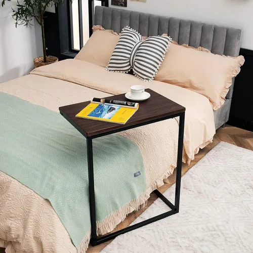 Miniatura 5 de Tangkula soporte para laptop, mesa portátil de extremo para sofá, mobiliario de oficina y hogar.