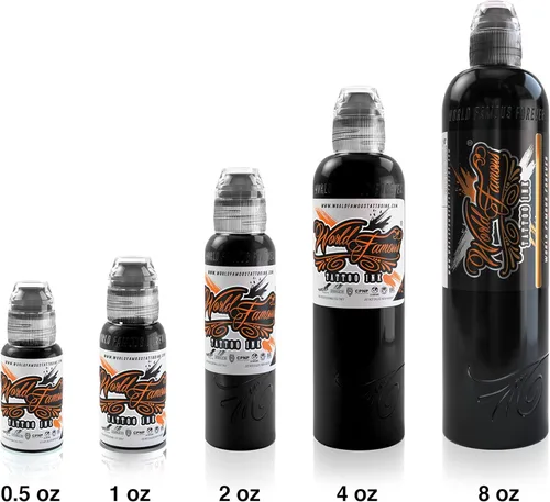 Miniatura 2 de Tinta de tatuaje transparente de fama mundial, tinta vegana y profesional, fabricada en Estados Unidos, potenciador de color (transparente), 8 onzas