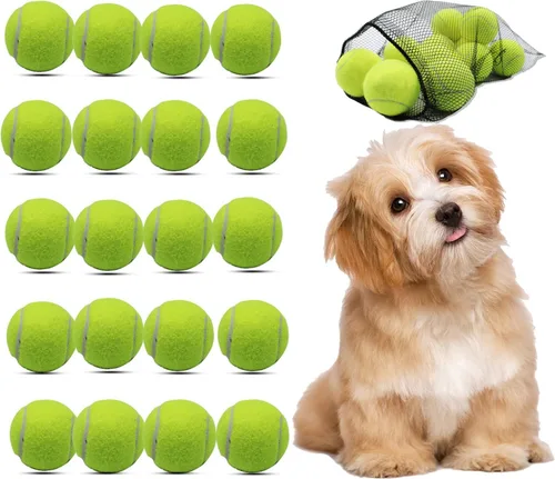 Miniatura 10 de Magicorange Paquete de 6 pelotas de tenis pequeñas, pelotas de tenis de 2 pulgadas para perros, pelota colorida y fácil de atrapar para mascotas