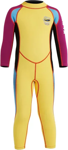 Miniatura 13 de DIVE & SAIL Traje de neopreno de 0.098 in para niños, manga larga, protección UV, traje de baño térmico