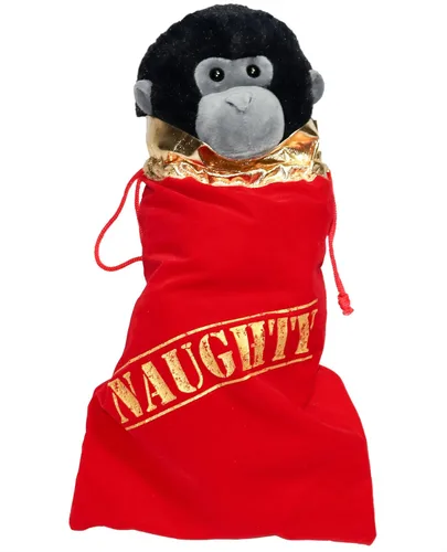 Miniatura 8 de K-Kraft Bolsas de regalo de terciopelo de Navidad, bolsas de regalo traviesas o agradables, 3 regalos o recuerdos reutilizables para fiestas