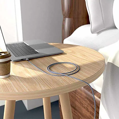 Miniatura 7 de Cable USB C a USB C de 100 W de 10 pies, cable largo de nailon USB 2.0 tipo C de carga rápida para MacBook Pro/Air, iPad Air/Pro, Samsung Galaxy S22