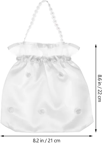 Miniatura 3 de Bolsa de dinero de satén - Bolsa de boda nupcial (Little Bud)