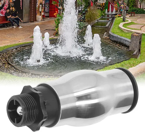 Miniatura 7 de AYNEFY Boquilla de fuente, acero inoxidable 304 rociador de agua de estanque rociador de agua boquilla de fuente de agua G1 rosca macho espuma