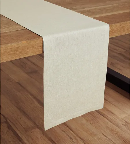 Miniatura 61 de Solino Home Camino de mesa de lino blanco de 36 pulgadas, 100% lino puro, camino de mesa pequeño de 14 x 36 pulgadas, ideal para tocador y mesas 01