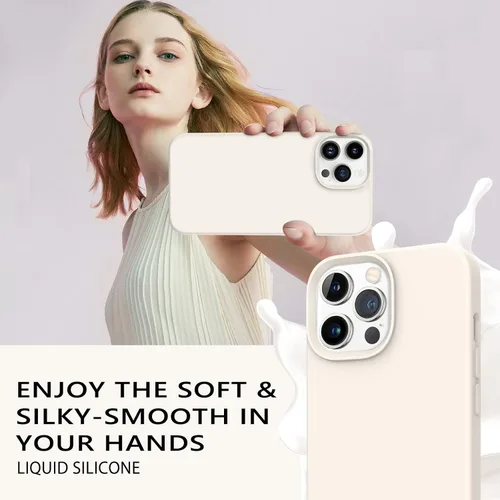 Miniatura 443 de GUAGUA Funda compatible con iPhone 17 Pro Max de 6.9 pulgadas, silicona líquida, goma de gel suave, delgada, forro de microfibra delgada