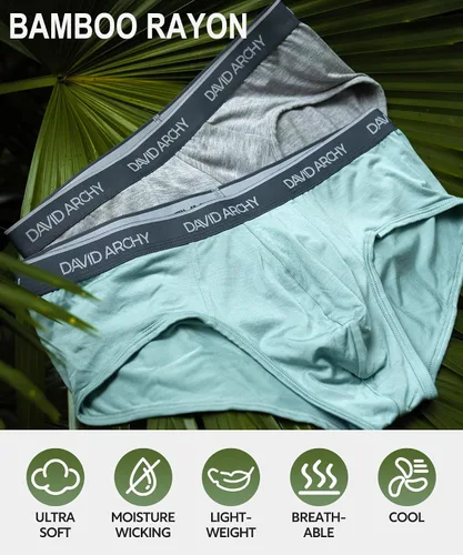 Miniatura 5 de Calzoncillos de rayón de bambú para hombre, paquete de calzoncillos súper suaves y cómodos