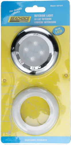 Miniatura 6 de Seachoice - Luz LED de cortesía para interiores, cromado/bisel blanco