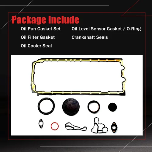 Miniatura 4 de AUCERAMIC 11137600482 11137548031 N54 N55 Juego de juntas de tapa de aceite Fit para 2008-2018 BMW 135i 135is 335i 335xi 335is 435i 535i 640i 740i