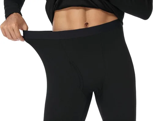Miniatura 4 de Conjunto de ropa interior térmica para hombre, con forro polar largo, capa base de invierno, camisetas y pantalones de senderismo, entrenamiento