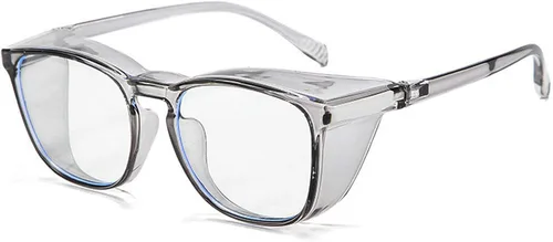 Miniatura 13 de Gafas de seguridad anti niebla para mujeres y hombres, TR90, lentes de bloqueo de luz azul, transparentes, antiarañazos, protección UV, marco
