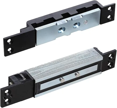 Miniatura 5 de UHPPOTE 2600lb Holding Force 12VDC Voltaje Eléctrico Esquileo Cerradura Magnética Montaje Oculto con Sensor Estático de Puerta Carcasa de aluminio