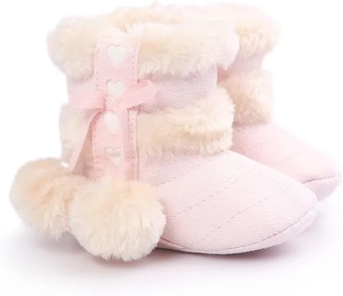 Miniatura 2 de Botas Estamico de invierno con lazo de nieve de felpa para niña