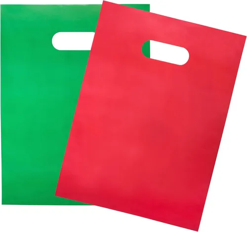 Miniatura 11 de Choice Marts Bolsas de mercancía 200 bolsas de 200 bolsas de color verde azulado y morado de 9 x 12 pulgadas, 1.5 mil de grosor, brillantes con asas