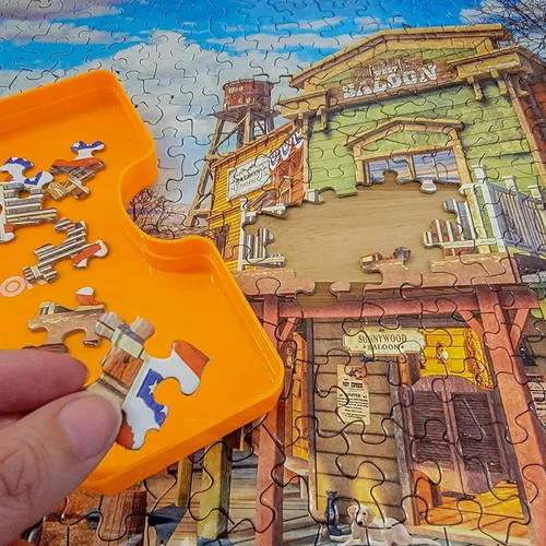 Miniatura 9 de Springbok 's Rompecabezas de 500 piezas Old Western Town - Fabricado en Estados Unidos