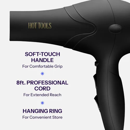 Miniatura 6 de Secador de pelo iónico Pro Artist 2100 Turbo de Hot Tools Secado rápido, ligero Negro