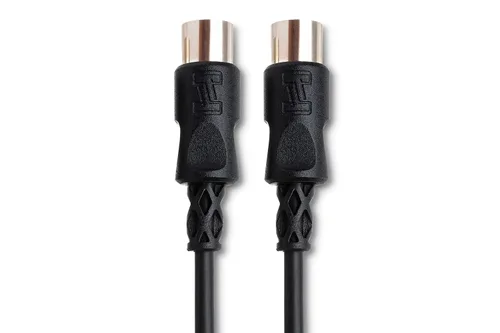 Miniatura 3 de Cable Hosa MID-301BK MIDI DIN de 5 pines a DIN de 5 pines, 1 pie, Negro