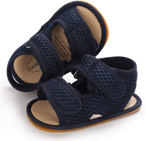 Miniatura 4 de RVROVIC Sandalias de primera calidad para bebés, niños y niñas, suela de goma antideslizante suave, zapatos de verano al aire libre para niños