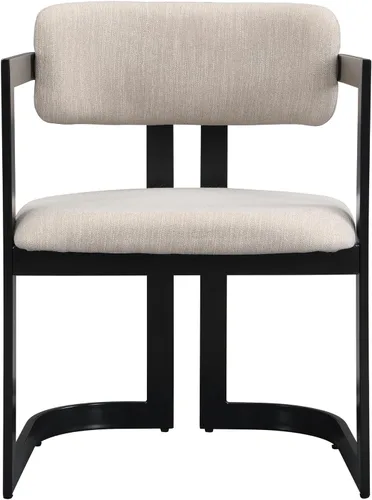 Miniatura 6 de Christopher Knight Home Auber - Juego de 2 sillas de comedor tapizadas modernas, juego de sillón de comedor tapizado de tela con marco de metal