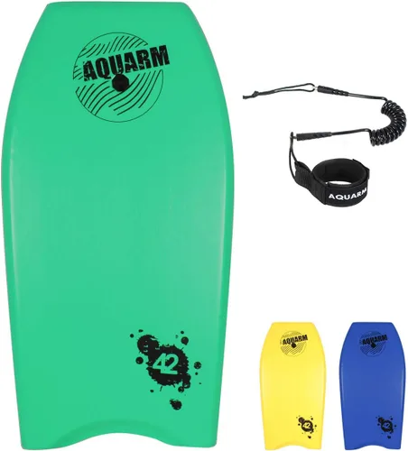 Miniatura 11 de Bodyboard con correa de muñeca, 33 pulgadas/37 pulgadas/42 pulgadas tablero de cuerpo ligero con núcleo EPS y superficie inferior lisa de alta
