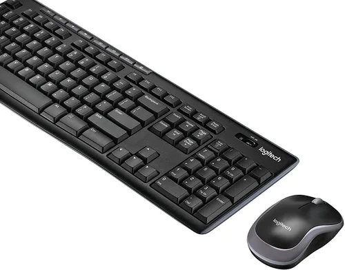 Miniatura 3 de Logitech Combo de teclado inalámbrico K270 y mouse inalámbrico M185: teclado y mouse incluidos, batería de larga duración (negro con ratón)