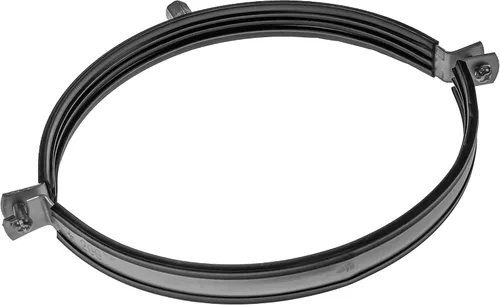 Miniatura 12 de Colgador de tubo galvanizado de 3 pulgadas con goma - Abrazadera de montaje de conducto - Soportes de tubo de PVC - Abrazaderas de tubo de metal