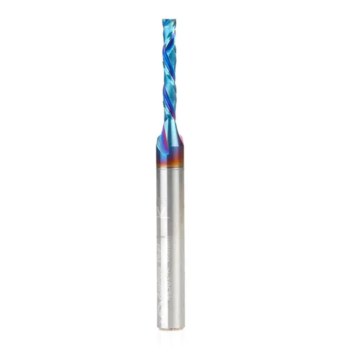 Miniatura 36 de Amana Tool Spektra Extreme Tool Life - Broca de router espiral de compresión CNC de carburo sólido, 46010-K, 3/8 D x 1-1/8 CH x 3/8 vástago x 3