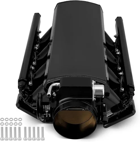 Cuerpo de admisión de 102 mm fabricado en metal EFI con raíles de combustible y cuerpo del acelerador y sensores de posición del acelerador TPS IAC