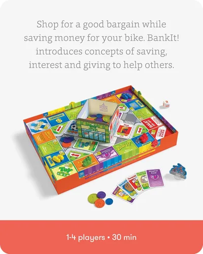 Miniatura 3 de SimplyFun BankIt! - Juego de dinero para niños - Aprende a ahorrar, gastar, donar, ganar intereses bancarios y más - Juego para niños de 8 años