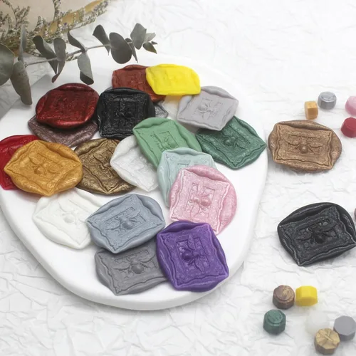 Miniatura 5 de 600 cuentas de cera amarilla, pellets de cera de sellado premium para sellos de sellos, invitación de boda, sobre de cartas, decoraciones de Amarillo