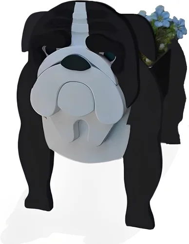 Miniatura 59 de Macetero de flores para perros, regalos para mujeres, bonitas macetas de PVC para perros, macetas para interiores y exteriores, maceta de jardín