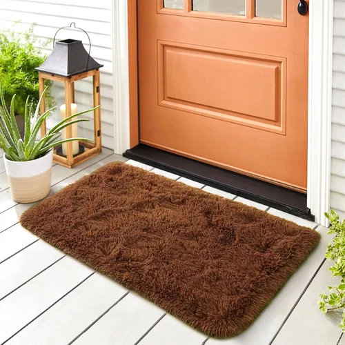 Miniatura 86 de Noahas - Alfombra suave y afelpada para habitación de niña y sala de estar, colorida, decoración para guardería, teñido anudado arcoíris, azul