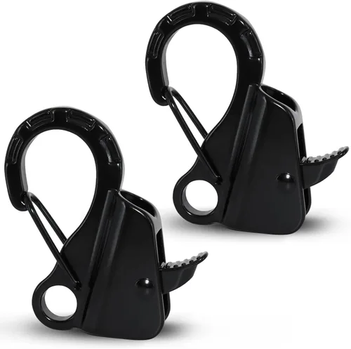 Gancho de anclaje para barco, fácil de usar, sistema de anclaje sin nudos con liberación rápida, clips de gancho de anclaje de barco de acero
