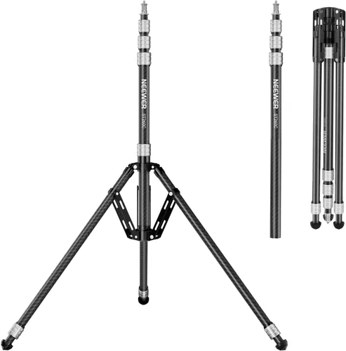 Miniatura 11 de NEEWER PRO - Soportes de luz para estudio fotográfico de 9 pies (102.4 in) con resorte y tornillo de 1/4 pulgadas y perno de 5/8 para iluminación