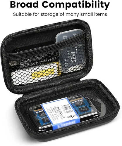 Miniatura 4 de Estuche para Auriculares, RISETECH Estuche de Transporte para Auriculares Soporte de Almacenamiento Mini Bolsa Auriculares Bolsa Pequeña Accesorios