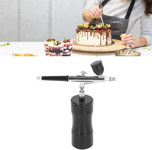 Miniatura 6 de Kit de aerógrafo inalámbrico con compresor, juego de pistola de aerógrafo portátil de mano de 27 PSI, cepillos de aire de carga USB para tatuajes