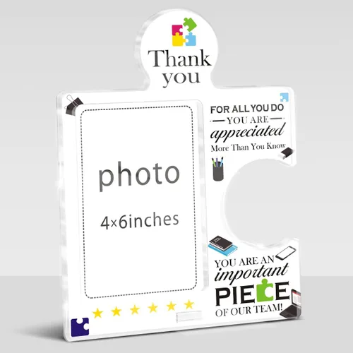 Regalos de agradecimiento para empleados, marco de fotos de equipo de 4 x 6 pulgadas, regalos de agradecimiento para compañeros de trabajo, regalo