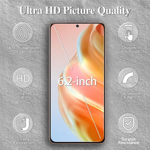 Miniatura 2 de Paquete de 3 protectores de pantalla de privacidad para Samsung S21 5G, antiespía, antiarañazos, dureza 9H, sin burbujas, compatible con fundas