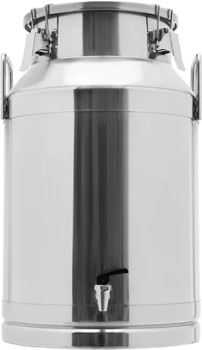 Miniatura 18 de Lata de leche de acero inoxidable de 13.3 galones, cubo de leche resistente con mango ergonómico y tapa hermética, recipiente sólido de líquido SS