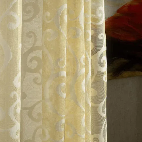 Cortinas modernas minimalistas europeas de jacquard con bolsillo para barra de cortina para sala de estar y dormitorio (2 paneles, 54 pulgadas de