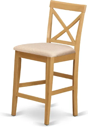 Miniatura 5 de East West Furniture CAPB5H-OAK-C - Juego de mesa de comedor de 5 piezas de altura de mostrador, incluye una mesa de cocina rectangular y 4 sillas