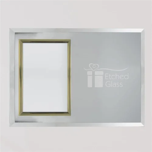 Miniatura 2 de GiftsForYouNow Marco de fotos personalizado de primera comunión de cristal con borde dorado, se adapta a fotos de 4 x 6 pulgadas, regalo de primera
