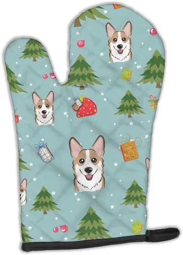 Miniatura 45 de Caroline's Treasures BB4020OVMT Dog House Collection Border Collie - Guante de horno grueso resistente al calor para sartenes calientes y horno