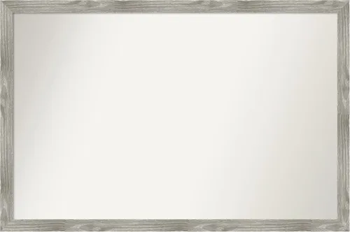 Miniatura 298 de Amanti Art Espejo personalizado, espejo de baño gris plomo a rayas, espejo de pared o espejo de tocador de baño sobre el fregadero