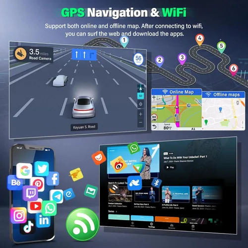 Miniatura 4 de Radio de coche para Ford F150/F250/F350 2004-2014 con Apple Carplay Android Auto, actualización de pantalla táctil de 7 pulgadas para F150 Android