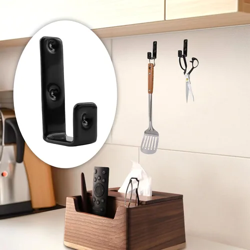 Miniatura 5 de Coshar Soporte de gancho resistente recubierto de acero inoxidable con ganchos en J de 1 pulgada para litera interior de 1 pulgada, accesorios